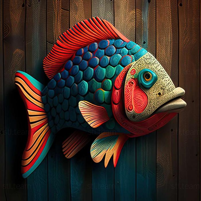 Південноамериканська різнокольорова риба